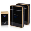 Aigostar waterproof portable wireless bell set, doorbell kit, LED flashing,