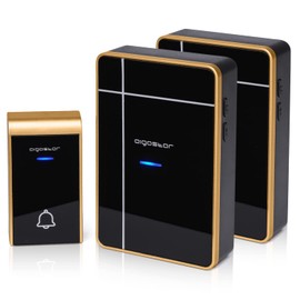 Aigostar waterproof portable wireless bell set, doorbell kit, LED flashing, 36 melodies