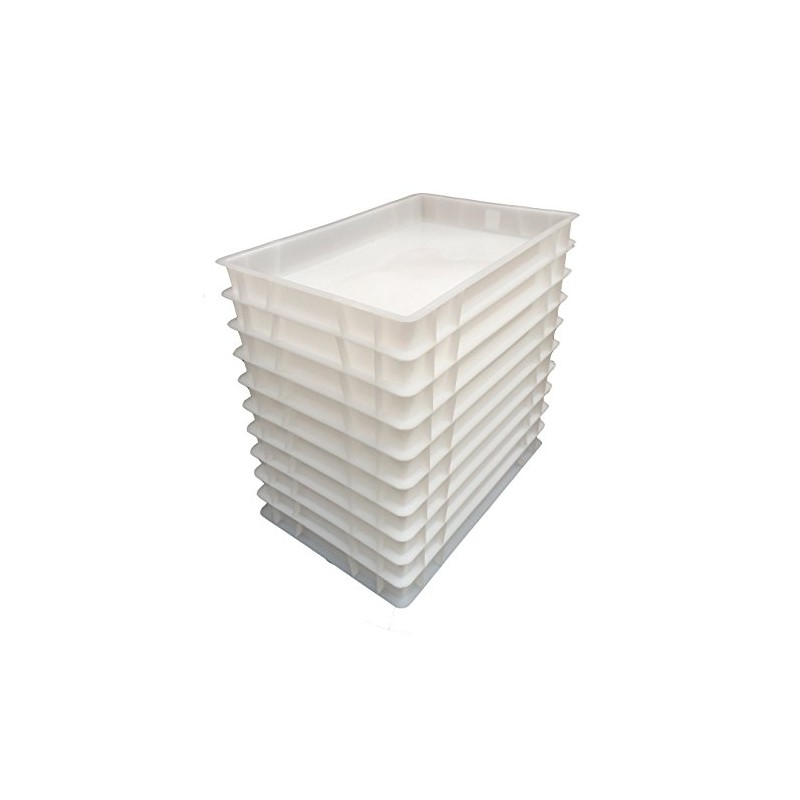 Plastic Stacking Food Grade Pizza Dough Bakery Euro Trays -