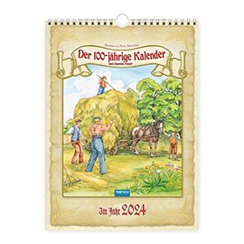 Trötsch Classickalender Der 100-jährige Kalender 2024 - nach Mauritius Knaur: Wandkalender