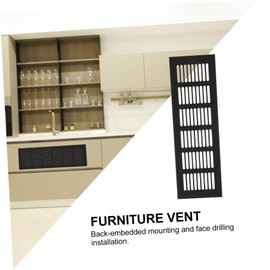 Housoutil Aluminum Alloy Mesh Floor Vents 4 Pcs Furniture Vent Covers for Wardrobe Cabinet Shoe Rack