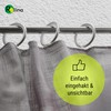 Rollina Clip Over Hooks Transparent Pack of 100 | Curtain