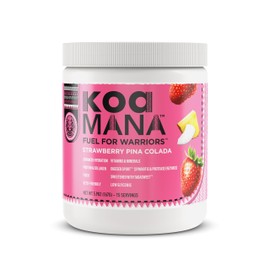 KOA MANA™ Superfood Hydration Drink Mix - Protein, Collagen, Fiber, Electrolytes, Vitamins & Minerals, Piperine, Protease Enzymes, Probiotics, Prebiotic, and Tagasweet™ - 15 Servings (Pina Colada)