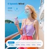 Gaiatop Portable Handheld Mini Fan, 21 Working Hours 6 Speeds,
