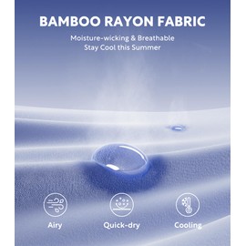 DAVID ARCHY Mens Pajama Pants Bamboo Rayon Lightweight Knit Sleep Bottoms, Soft Lounge Pants with Pockets PJs, 2 Pack