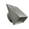 DEFLECTO DAHC6 6" Aluminum Dryer Vent Hood with Flapper