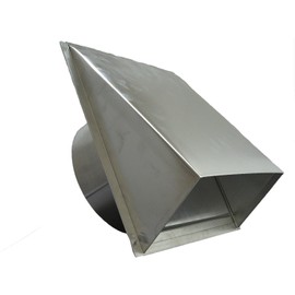 DEFLECTO DAHC6 6" Aluminum Dryer Vent Hood with Flapper