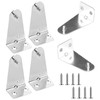 ApexPine 4 Pcs Galvanized Steel Blind Hold Down Brackets with