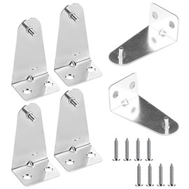 ApexPine 4 Pcs Galvanized Steel Blind Hold Down Brackets with Screws