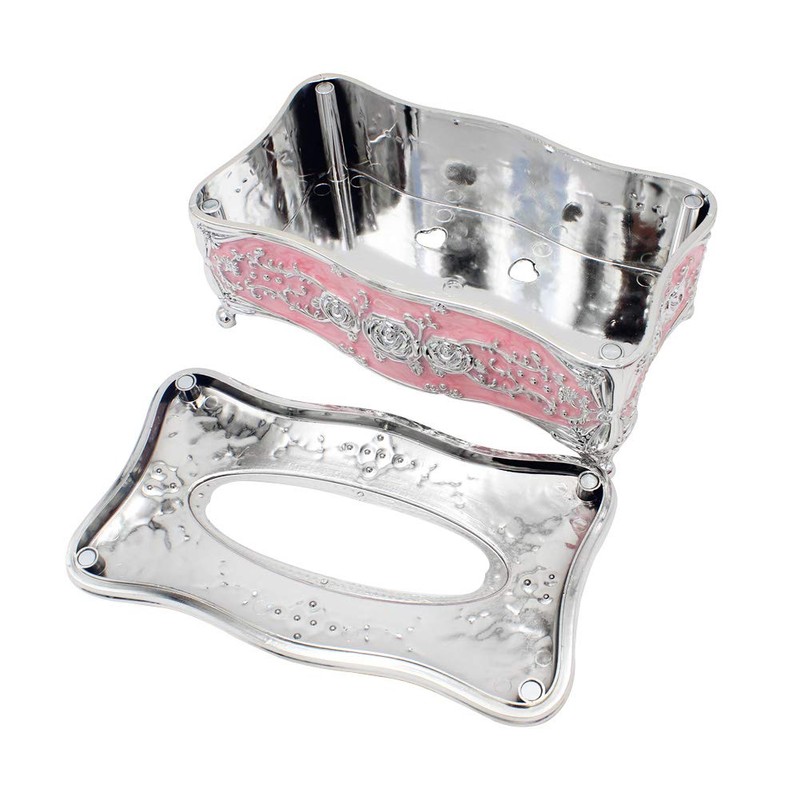 Vintage Tissue Box Holder Rectangular for Car Kitchen Table Bedroom