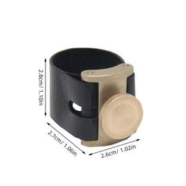 TOPPERFUN Alto Saxophone Fastener, Saxophone Metal Clip, Alto Saxophone Sax Ligature, Alto Saxophone Mouthpiece Clip, Sax Mouthpiece Ligature, Instrument Mouthpiece Ligature Clip