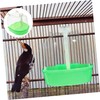 GANAZONO Multifunction Bird Bath Cage with Hole Covered Water Feeder