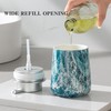 Enra Ceramic Hand Soap Dispenser,12 oz Blue Lotion Dispenser Bathroom