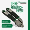 CHEFKOCH Premium Garlic Press - Ideal for Pressing Garlic &