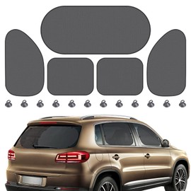 viteena Sun Protection Car Pack of 5, Sun Protection Baby Car Sun Visor, 4 Side Windows + 1 Rear Window Sun Protection, Universal UV Protection Privacy Screen with Suction Cups for Baby, Children,