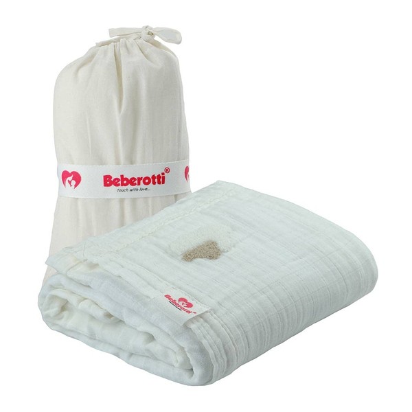 BEBELOP Beberotti Premium Muslin Blankets Baby Toddler Quilt 4 Layers