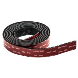 Dpm tapes 3M Dual Lock SJ3870, 1 Klebebandstreifen zur Befestigung fr Autos, Dashcams, Go Pro, Mautzahlungshalterung, Druckverschluss, hochklebendes Produkt, Schwarz (25,4 mm x 2 m)