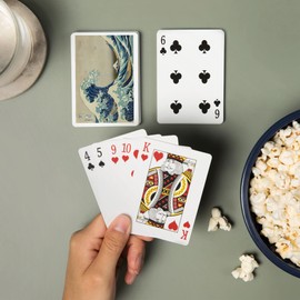 The Great Wave Off Kanagawa (Artist: Katsushika Hokusai) c. 1826, Masterpiece Classic (52 Playing Cards, Poker Size Card Deck with Jokers)