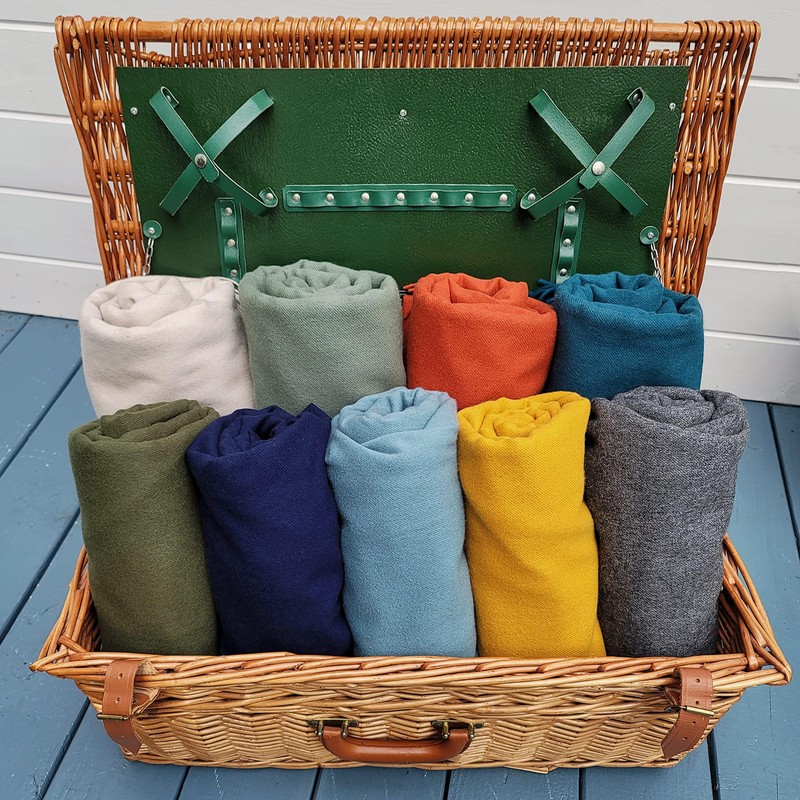 Fish Shed 19 Wild Blueberry Jam Cashmere-Merino Wool Throw