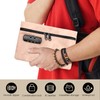 Locked Money Bag with Zipper PU Leather Cash Lock Waterproof