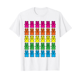 Rainbow Gummy Bear Candy Shirt T-Shirt