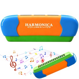 Harmonica for Kids Beginners, 16-Hole C Key Blues Harmonica, Early Education Musical Toys for Kids, Beginners, Party Favors, Birthday Christmas