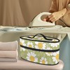 ZCFYGDX Cartoon White Daisy Print Iron Organizer with Handle –