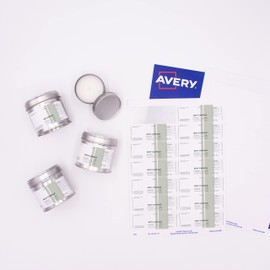 Avery Printable, Customisable Address Mailing Labels, Inkjet Printers, 14 Labels per A4 Sheet, 350 Labels, Quickdry (J8163) White