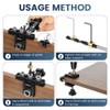 Flintronic 3 in 1 Doweling Jig Kit, 12Pcs Self Centering