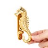 NKlaus Maritime Door Knocker Seahorse Brass 6 x 14 cm
