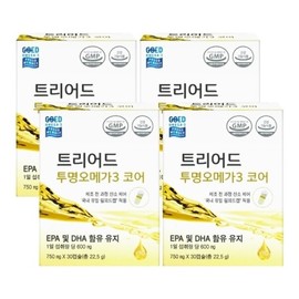 triad Cellonics Triad Transparent Omega3 Core 750mgX30capsulesX4 / 셀로닉스 트리어드 투명 오메가3 코어 750mgX30캡슐X4개