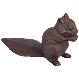 Esschert Design USA LH150 Cast Iron Squirrel Sculpture Doorstop