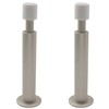 TAODAN 2PCS Flexible Door Stopper Silver Solid Long Door Top