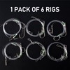 Dr.Fish 6PCS Sea Fishing Rigs Beach Casting, Flapper Rigs Hooks