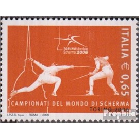 Italy 3138 (complete.issue.) fine used/cancelled 2006 Fecht-WM (Stamps for collectors) Martial arts (boxing/fencing/wrestling/karate…)