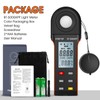 BTMETER Illuminance Light Meter w/Bluetooth - Digital Lumen Tester Measure
