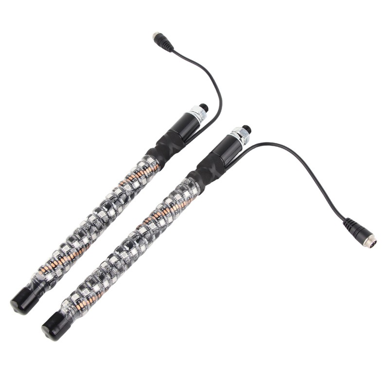 1ft LED Whip Lights 12‑24V 20 Colors IP67 Waterproof Overload