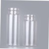 LABRIMP 10pcs Transparent Refillable Sparkling Bottles Makeup Pump Dispenser for