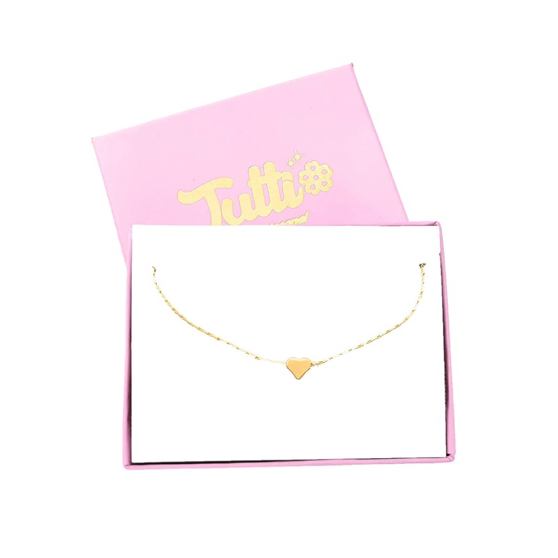 Collar corazón mini - Set de Corazones - Cadena Chapa