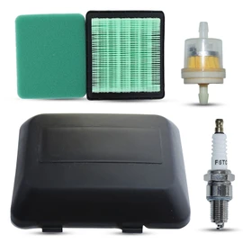 Haishine Air Filter with Lid for Honda GCV160-OHC GCV135 GCV160 GCV190 HRB216 HRB217 HRR216 HRS216 HRT216 HRT216 HRX217 Lawnmower 7211-ZL8-023 with Air Filter Spark Plug Fuel filter