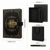 SIMDAO A5 Vintage Leather Journal With Lock, Secret Diary Gift