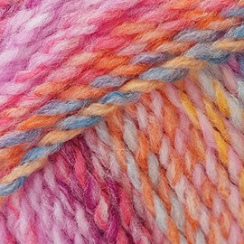 James C Brett Marble Chunky Knitting Yarn 100% Soft Acrylic Wool (MC104), Mulitcoloured