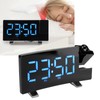 Digital Alarm Clock 180° Projection On Ceiling Wall USB Powered