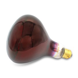 lumenivo 250 Watt Replacement for Fengrun Dark Red Heat Lamp 120V - Incandescent E26 Medium Screw - 1-inch Diameter - Infrared Light Bulb Heater - for Pets, Chicken, and Pig Farm - 1 Pack