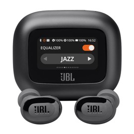 JBL Live Buds 3 - True Wireless Noise-Cancelling Bud-Type Earbuds, 40Hrs Total Playback, Wireless Charging, 6 Mics for Perfect Calls, IP55 Waterproof and dustproof (Black) (Renewed)