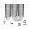 ebake Aluminium Foil Tin Cups - 50Pack Reusable Cupcake Cases