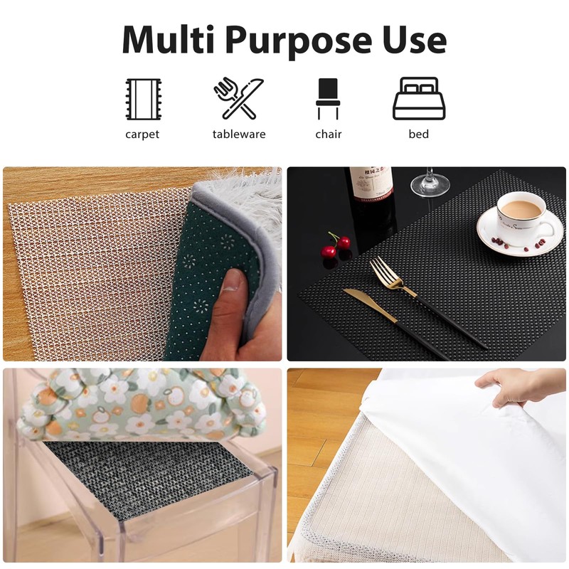 Non Slip Rug Underlay 90x150 cm Rug Pads for Wooden