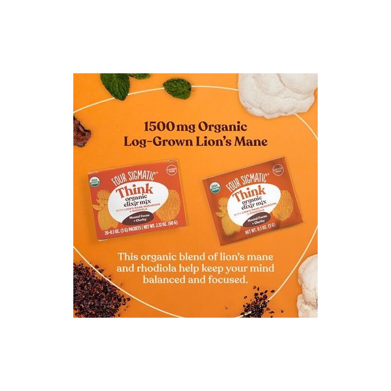 Four Sigmatic Lion s Mane Herbal Drink Mix 20 Servings