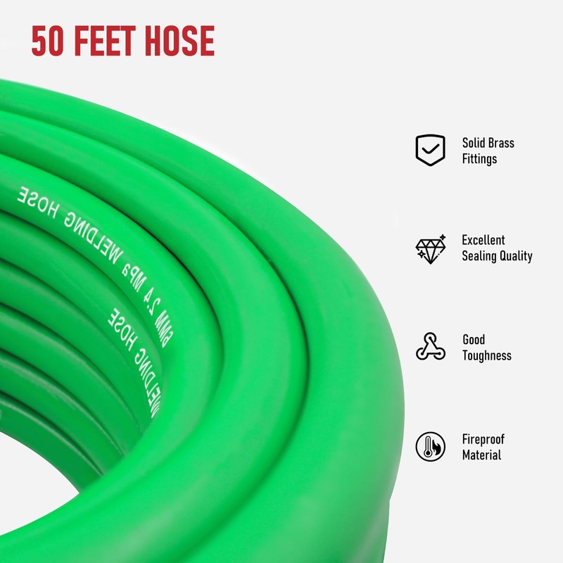 RX WELD Inert Gas Welding Hose 50FT - Argon Flow