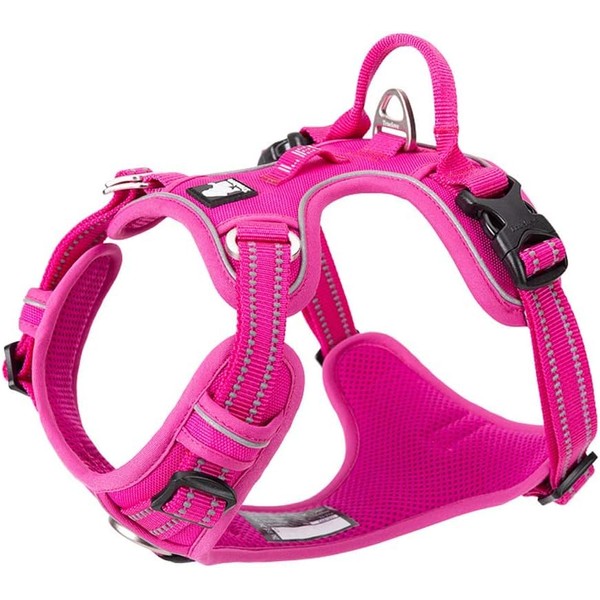 Dog Adjustable Harness, No Pull Dogs 3 Buckles Easy to